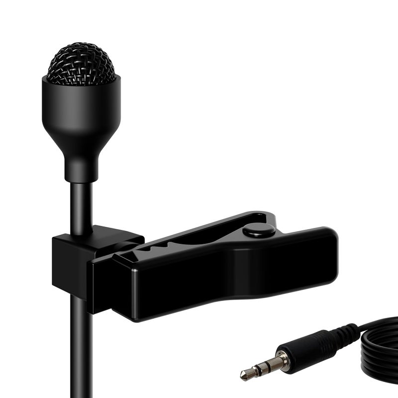 JK J K Pro MIC-J 044 Lavalier Lapel External Microphone Designed Compatible with Zoom TASCAM Recording Devices - Standard 1/8" TRS Plug - Image 1